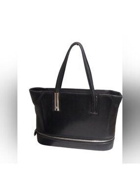 Authentic Mont Blanc Black Leather Hand Bag VINTAGE Y2K